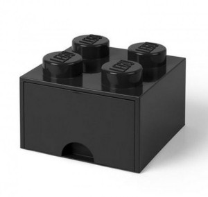 Lego pojemnik na klocki zabawki Brick 4 czarny