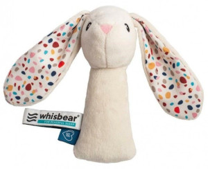 Whisbear Grzechotka Króliczek biały