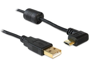 Przewód kabel micro USB 1.0m Delock czarny