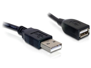 Delock USB 0.15m czarny