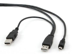 Gembird mini USB 0.9m czarny