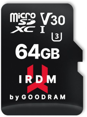 Karta GOODRAM IRDM 64GB microSD UHS-I U3 + adapter