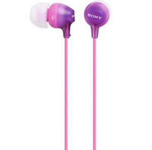 Słuchawki dokanałowe Sony MDR-EX15AP różowe