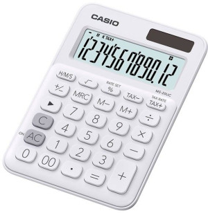 Kalkulator kieszonkowy Casio MS20UCWES - Biały