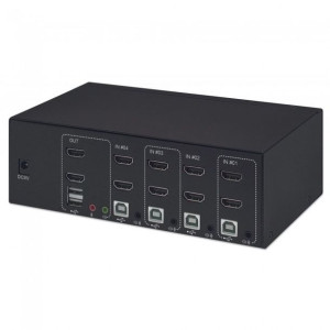 Manhattan Przełącznik KVM 4/1 HDMI, USB, 4K 30Hz
