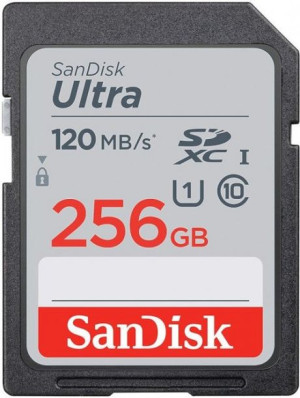SanDisk Ultra SDXC 256GB 120 MB/s UHS-I Class 10