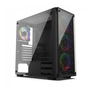 Obudowa KRUX Leda RGB szklany bok Midi Tower