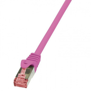 Kabel sieciowy RJ45 LogiLink 2.0m różowy