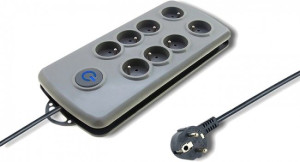 Listwa Qoltec 8 gniazd 2.5m szara