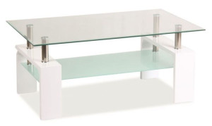 Ława LISA BASIC II 100x60 biała lakierowana, Signal