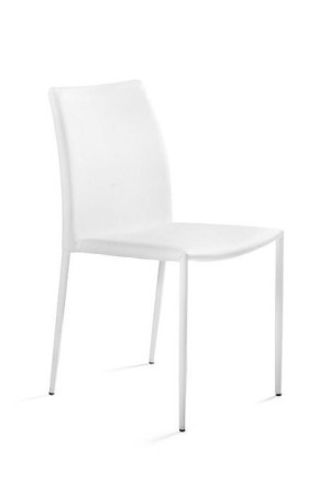 Krzesło do jadalni, salonu, klasyczne, ekoskóra, design, biały