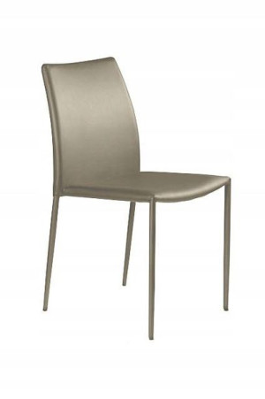 Krzesło do jadalni, salonu, klasyczne, ekoskóra, design, perłowy