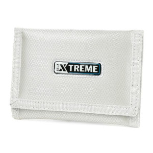 Szary portfelik młodzieżowy na rzep pojemny Xtreme E25