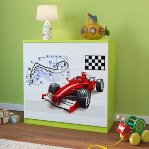 Komoda do pokoju dziecięcego, babydreams, formuła, 81 cm, zielona
