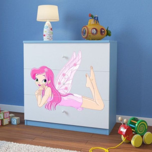 Komoda do pokoju dziecięcego, babydreams, wróżka ze skrzydełkami, 81 cm, ni