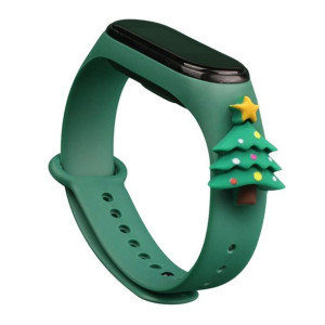 Strap Xmas opaska do Xiaomi Mi Band 6 / Mi Band 5 silikonowy pasek bransole