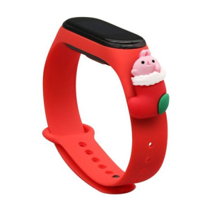Strap Xmas opaska do Xiaomi Mi Band 6 / Mi Band 5 silikonowy pasek bransole