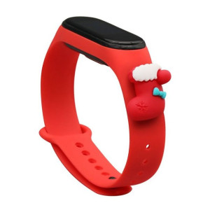 Strap Xmas opaska do Xiaomi Mi Band 6 / Mi Band 5 silikonowy pasek bransole