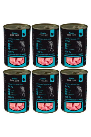 Pakiet Fitmin For Life Monoprotein Turkey Mokra Karma Dla Psa z Indykiem 6