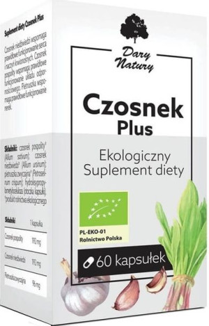 Czosnek Plus Bio 60 Kapsułek (480 Mg) - Dary Natury