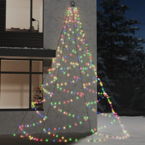 Lumarko Choinka ścienna z hakiem, 720 diod LED, kolorowa, 5 m