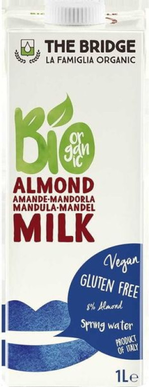 Napój migdałowy 8% naturalny bez glutenu 1l EKO The Bridge