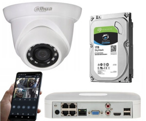 Zestaw Monitoringu Dahua 4mpx + Rejestrator Ip 4 Poe + Dysk + Switch