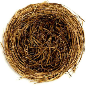 Dekoracja "Gniazdko ze słomy", naturalne, ALIGA, 7cm