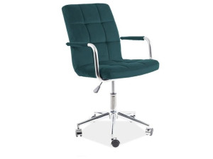 Fotel Obrotowy Q-022 Velvet Zielony Bluvel 78