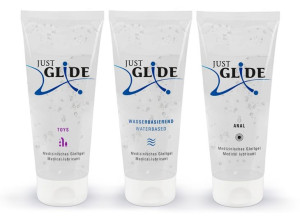 Zestaw lubrykantów Just Glide 3 x 200 ml