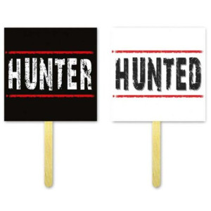 Fotogadżet patyczki "Hunter / Hunted", 2 szt
