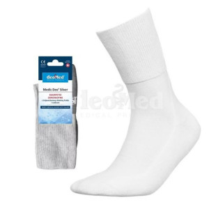 Skarpetki zdrowotne frotte ze srebrem Medic Deo Silver Białe 35