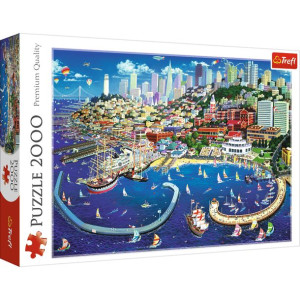 Puzzle 2000 San Francisco rysunek układanka