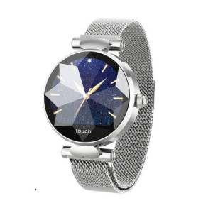 Damski zegarek smartwatch Roneberg RB20 SREBRNY
