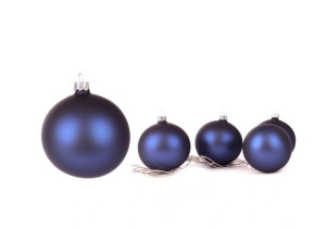Bombki Bombka Szklane 10cmx4 Granat Mat