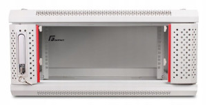 Szafa Rack 4u 600x450 Getfort Wisząca Szara Serwer