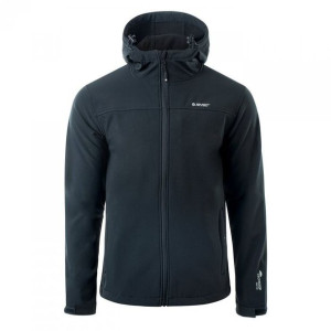 Męska kurtka softshell Hi-Tec Kars czarna rozmiar L