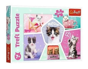 Puzzle 200 Kocie Figle Trefl