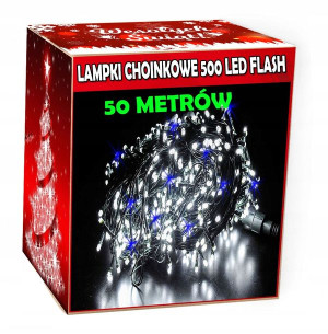 Lampki Choinkowe 300led Flash 30metrów Zewnętrzne