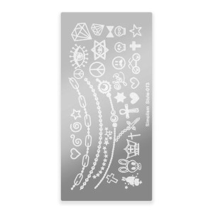 Blaszka do stempli ze wzorkami Simplism Style rozmiar S Nr 013