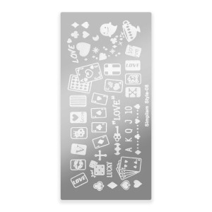 Blaszka do stempli ze wzorkami Simplism Style rozmiar S Nr 08