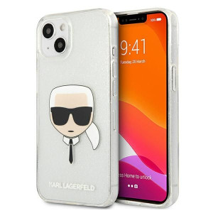 Karl Lagerfeld Choupette Glitter | Etui do iPhone 13 Mini - SILVER