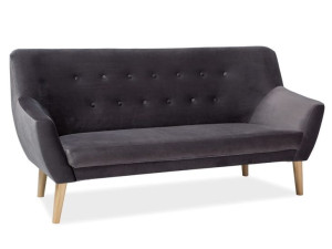 Sofa Nordic 3 Velvet 14 Szara Signal