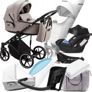 Wózek 4w1 Adamex Zico Tk-72 I Cybex Aton 5 + Baza