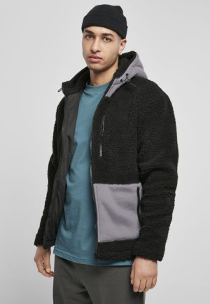 Kurtka Zimowa Hooded Sherpa Black/Asphalt