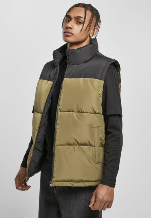 Kamizelka Block Puffer Black/Tiniolive