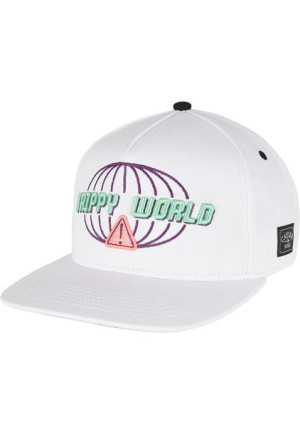 Czapka Snapback Trippy World White