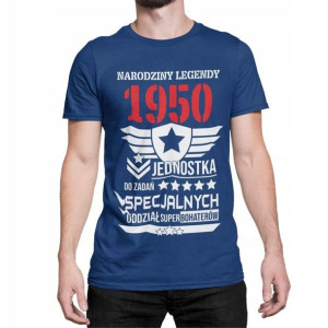 Koszulka na 40 urodziny 50 30 z rokiem na prezent