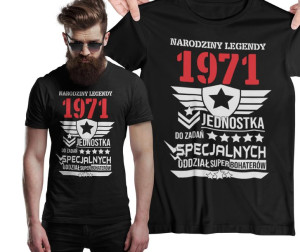 Koszulka na urodziny 40 50 30 koszulki na prezent