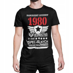Koszulka na urodziny 40 50 30 koszulki na prezent